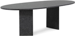 Garden Collections Graniet dining tuintafel ovaal 240 x 120 cm - Antraciet/Grijs
