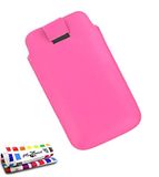 Muzzano Beschermhoes voor BlackBerry Bold 9930 [Le Sweep] Bonbonrosa + stylus en reinigingsdoek