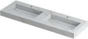 Wastafel INK Pitch Dubbele Wastafel Keramiek 140 cm Calacatta Mat