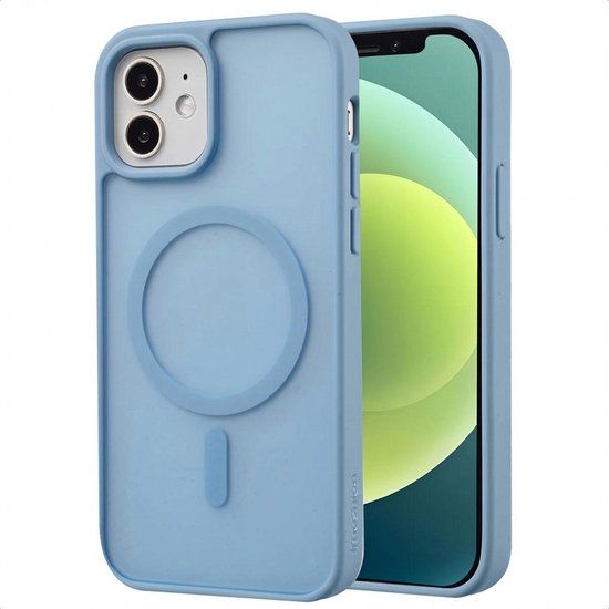 imoshion Color Guard Backcover met MagSafe voor de Apple iPhone 12 (Pro) - Lichtblauw