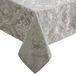 Elrene Damast Tafelkleed, polyester, zilver, 132 x 177,8 cm langwerpig/rechthoekig