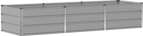 vidaXL Plantenbak Lichtgrijs 240 x 80 x 45 cm Staal