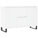 vidaXL Dressoir, wit, 101,5 x 35 x 70 cm, houtvezel