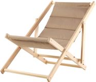 KADAX Ligstoel, strandstoel van hout, zonnebed tot 120 kg, ligstoel van beukenhout, houten klapstoelen, strandstoel, klapstoel voor strand, houten ligstoel (met hoofdsteun, cappucino)