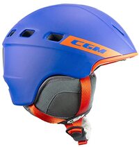 CGM Primo Skihelm, uniseks, voor volwassenen, blauw, oranje, mat, M (54-58cm)