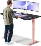Desktronic HomeOne Zit-sta Bureau Elektrisch In Hoogte Verstelbaar, 160x80 cm Roze/Zwart