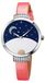Montre pour femme avec boîtier en acier et bracelet en cuir