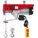 VEVOR Elektrische takel met dubbele kabel, max. 1200 kg, afstandsbediening met kabel 4,2 m, hefhoogte enkele kabel 12 m, takel noodstop, lift voor garage, magazijn, fabriek