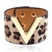 LGT JWLS Brede Dames Armband Verstelbaar Dierenprint Goud en Bruin