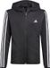 adidas 3 Stripes Full Zip Hoody Jongens - Sporttruien - zwart - Mannen