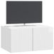 vidaXL Wandmontage TV-kast Hoogglans Wit 59,5 x 41 x 30 cm