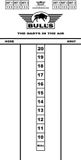 Bull's Budget Dart Scorebord 60x30 Wit Hout