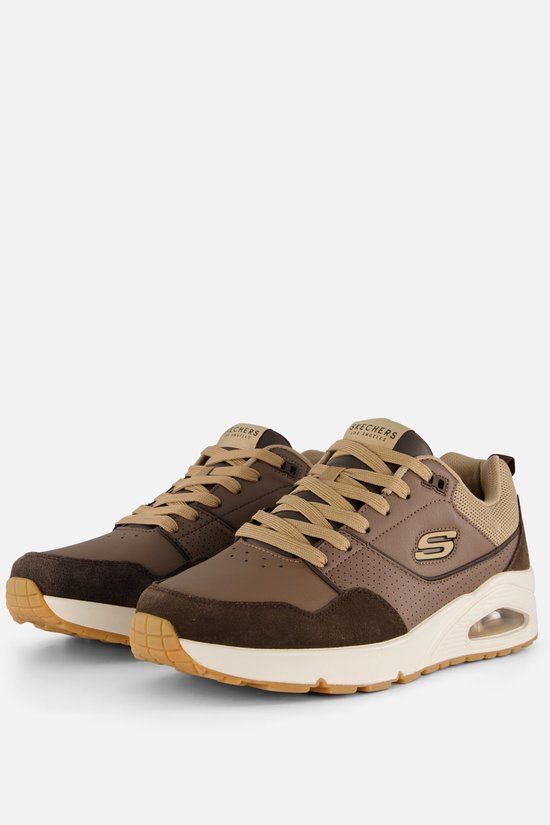 Skechers Uno-Retro One Sneakers bruin Suede - Maat 43