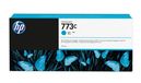HP 773C cyaan DesignJet cartouche d'encre, 775 ml