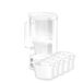 Wessper Waterfilterkan Glazen met LED-indicatorr, 2 liter, 5 filter - Wit