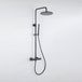 FortiFura Calvi opbouw regendoucheset – Ø30 cm hoofddouche – Zwart mat