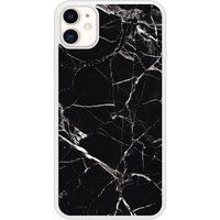 Apple iPhone 11 Marbre noir Verstevigd hoesje met sublimatie bedrukking