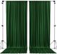 AK TRADING CO. 10ft x 8ft Polyester Achtergrond Gordijnen Gordijnen Panelen met Rod Zakken - Huwelijksceremonie Party Thuis Raamdecoraties - Hunter Green