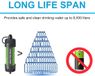Sans marque Filtre à eau portable pour activités d'extérieur - Purificateur d'eau efficace pour le camping et la randonnée
