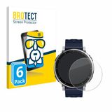 BROTECT Screenprotector 6 Stuks voor Amazfit Active 3 Premium Beschermglas transparant