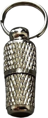 Bijoux by Ive Huisdieren ID kokertje - Adreskoker - Hond of Kat - Metaal - Maat M - Z1