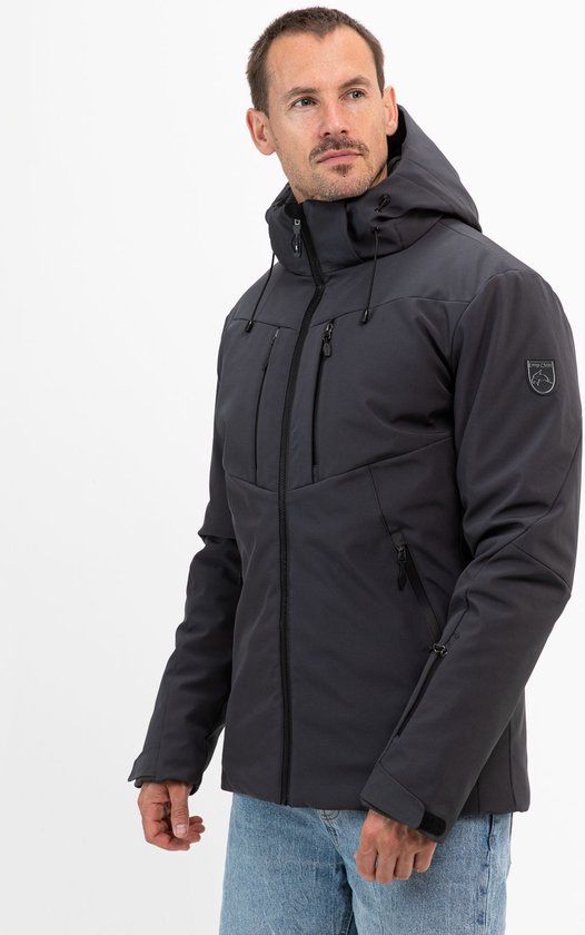 FALCON Ski Jas Heren Boris Zwart Wit 4XL