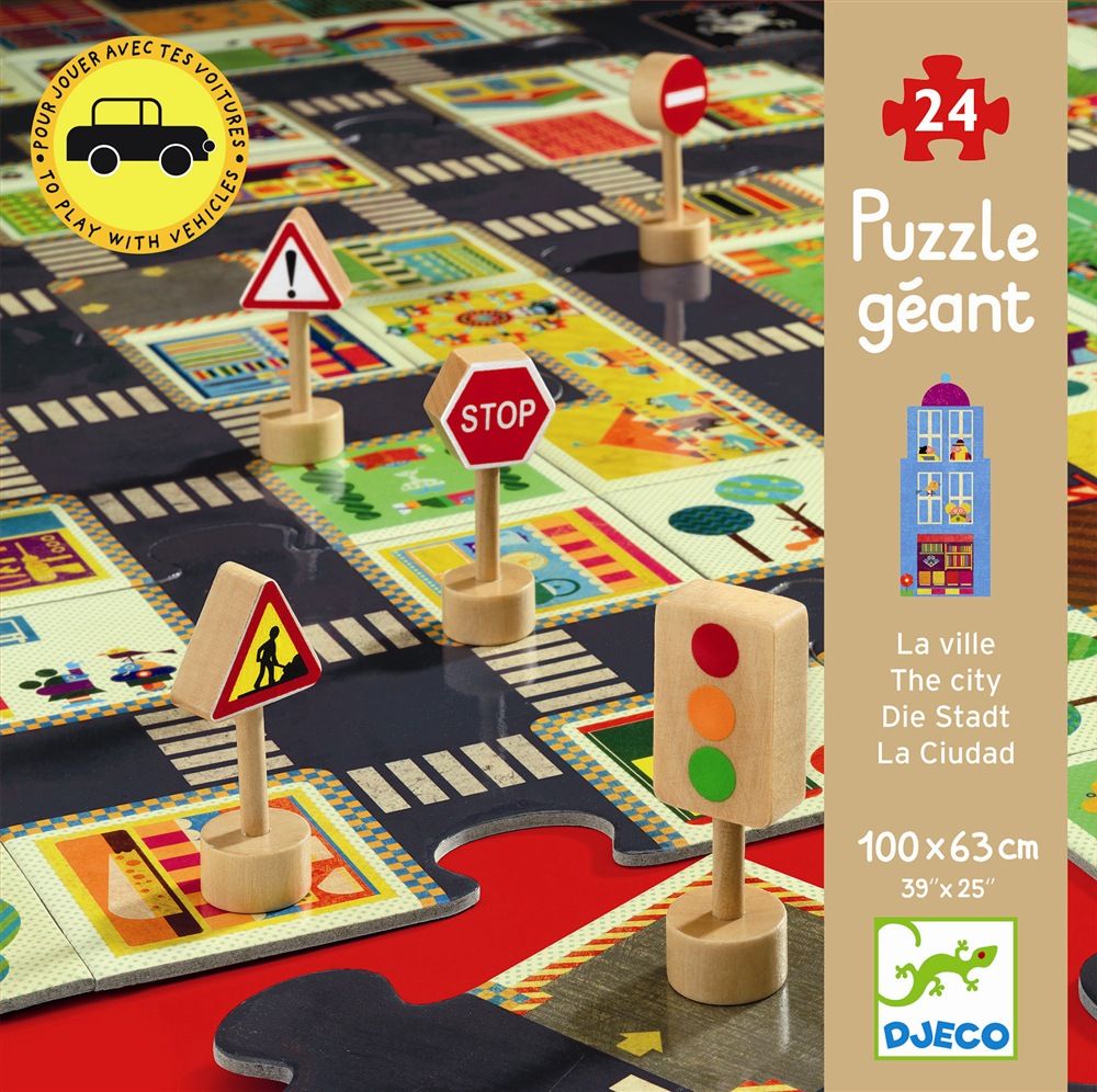 Djeco Puzzle strade - La Città - 3+ jaar