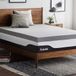 LUCID Traagschuim matrastopper 120 x 190 cm met bamboehoutskool, 10 cm dik