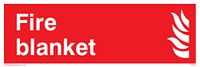 Viking Signs FV354-L15-V "Branddeken" bord, Vinyl/Sticker, 150 mm H x 50 mm W