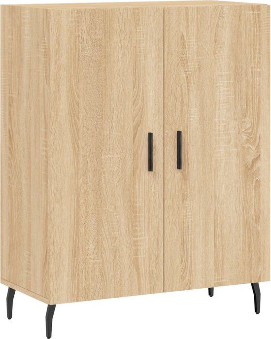 vidaXL Dressoir Sonoma eikenhout 69,5x34x90 cm