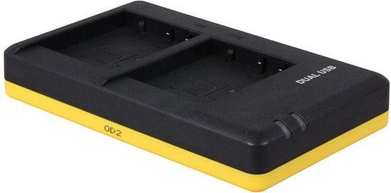 Huismerk Duo oplader voor Panasonic DMW-BLG10 camera accu's - Zwart