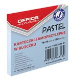 Office Products Memoblok, 76x76mm, Pastel Blauw, 100 Vel