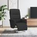 Fauteuil de relaxation Maison Exclusive avec repose-pieds, noir, rembourré