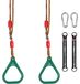 Anneaux de gymnastique - Réglable 115 à 180 cm - Poignées antidérapantes - Pour extérieur et intérieur