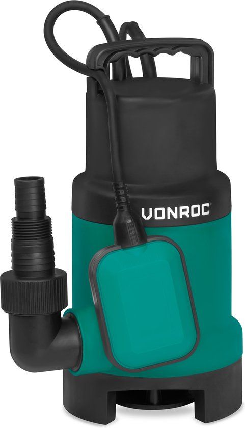 VONROC Dompelpomp - Vuilwaterpomp - 750W - 14000 l/h - Voor vuil- en schoonwater - Met vlotter