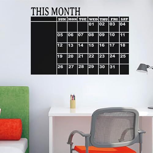 Ambiance Sticker Leisteen Krijtbord - 50x75cm - Zelfklevend & Afwasbaar