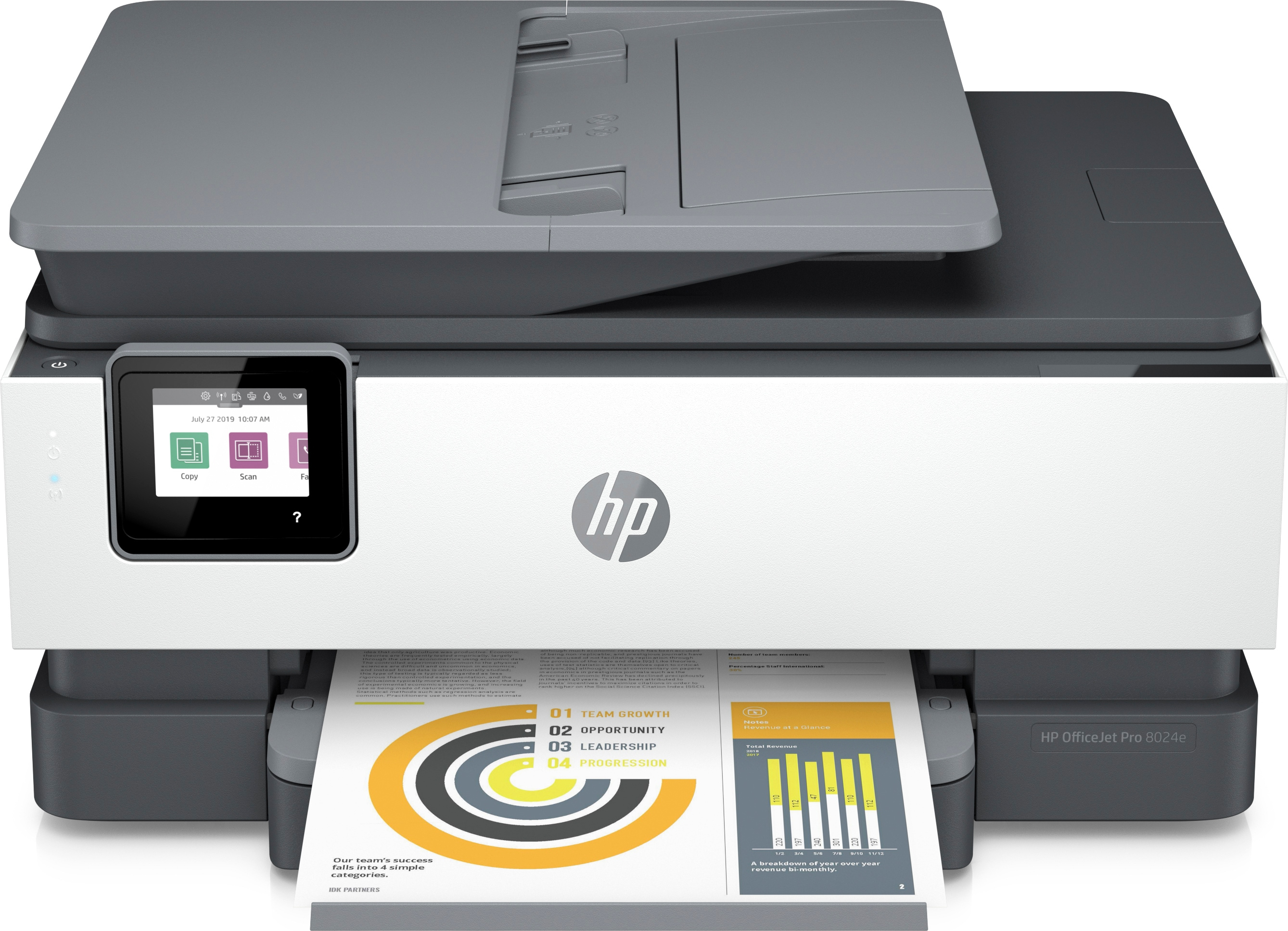 HP HP OfficeJet Pro 8024e All-in-One-printer, Kleur, Printer voor Home, Printen, kopi&#235;ren, scannen, faxen, HP+; Geschikt voor HP Instant Ink; Automatische documentinvoer; Dubbelzijdig afdrukken