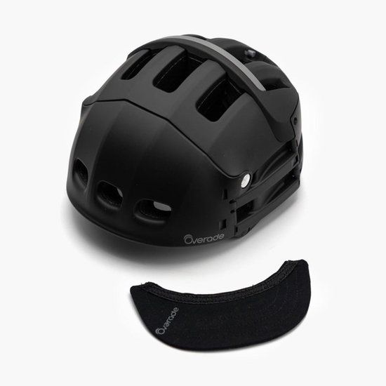 Overade Plixi Unisex Elektrische Fietshelm L-XL Satijnzwart