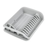 keeeper Afdruiprek met lekbak, BPA-vrij kunststof, 39,5 x 29,5 x 8 cm, Pierre, Nordic Grey