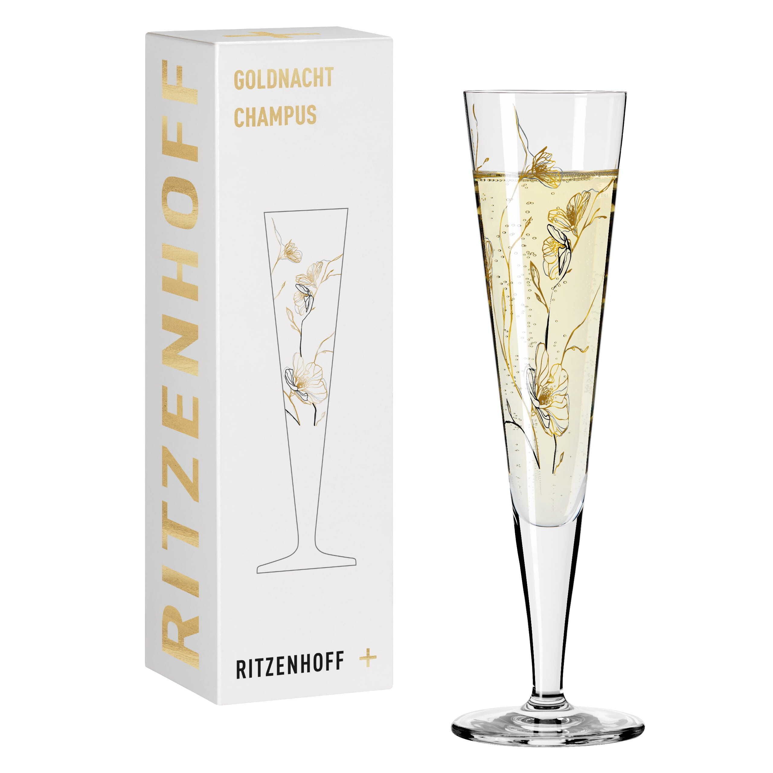 Ritzenhoff 1078277 Champagne glazen - 205 ml - Goud, Platina - Glas