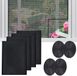 Benza Ibenzoa® Zelfklevende vliegenhor, set van 4, muggennet van polyester, 130 x 150 cm, op maat te snijden