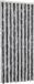 vidaXL Rideau anti-mouches, gris et noir, 56 x 185 cm, chenille