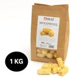 HEAT Outdoor Living Houtwol Aanmaakkrullen 1 Kg - 80 Stuks