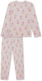 SCHIESSER Pyjama lang Meisjes Gebloemd Snoepje Roze Katoen Maat 128