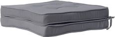 Ibenzoa® Coussin de chaise confortable et résistant à l'eau pour intérieur et extérieur – 2 pièces, gris clair, 40x40x5 cm