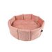 Mand rond Ø 48 x 16 cm Boho kat rozenhout