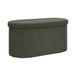 Home Deco Factory Coffre Banc Pliable Jules Tissu Côtelé Vert