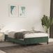 vidaXL Cadre de lit - velours - vert foncé - 120x190 cm