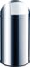 HELIT Metalen afvalbak klapdeksel - 50 liter - Metaal - RVS - dxh 360x745 mm