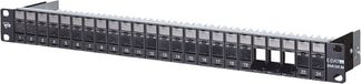 METZ CONNECT 130920-BK-E 24 poorten Panneau de brassage réseau 483 mm (19) Sans connecteurs 1 U Non équipé